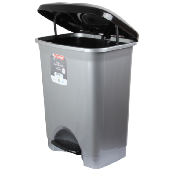 Large Capacity Foot Pedal Trash Can with Inner Bin (50L), Kitchen Foot Pedal Trash Can